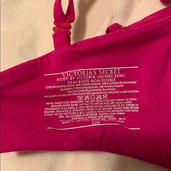 ‼️CLOSET CLOSING‼️NWT VS Body By Victoria Unlined Demi Bra - Picture 6 of 7